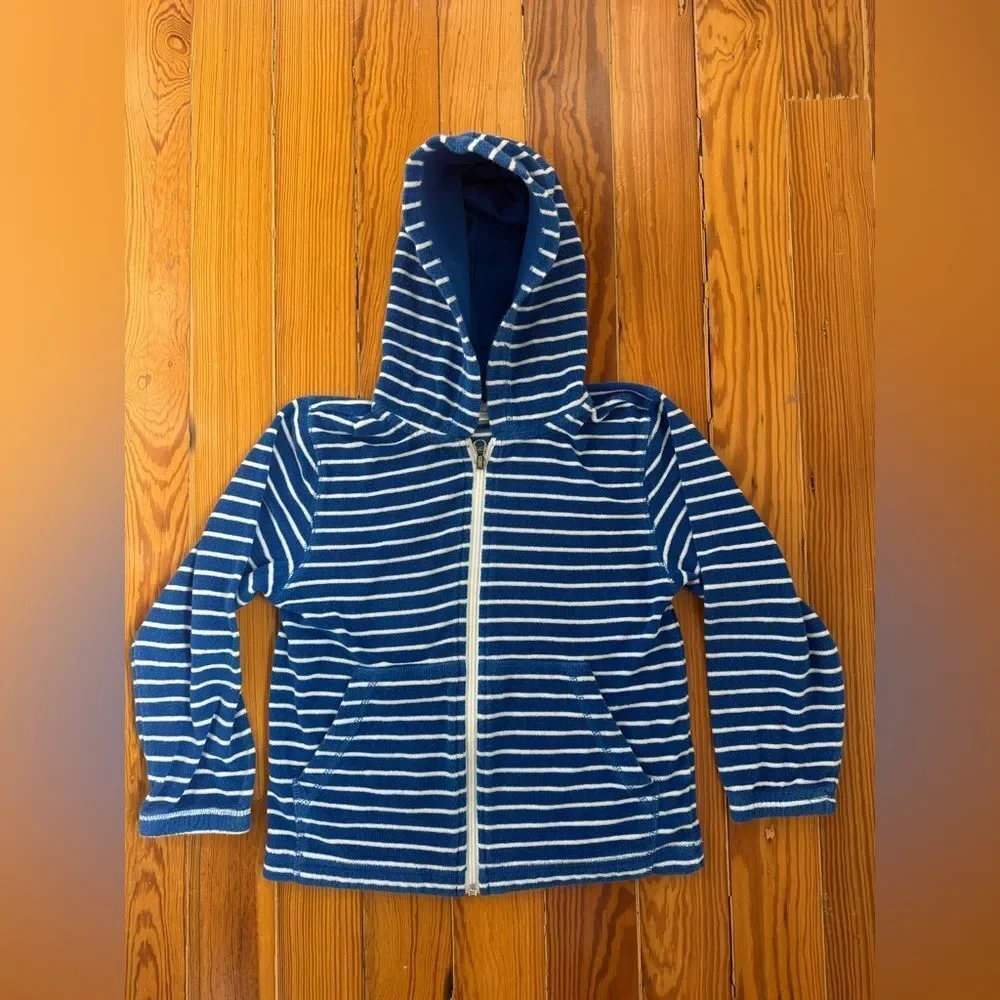 Hanna Andersson Striped Terrycloth Hoodie